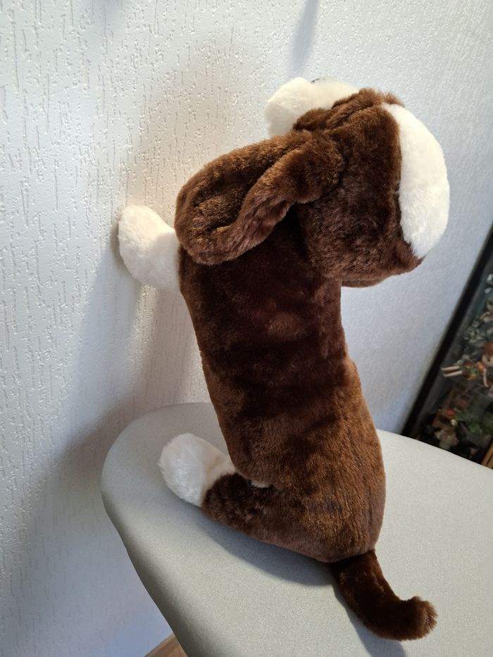 Belle et grande peluche chien basset 55 cm excellent état - photo numéro 7