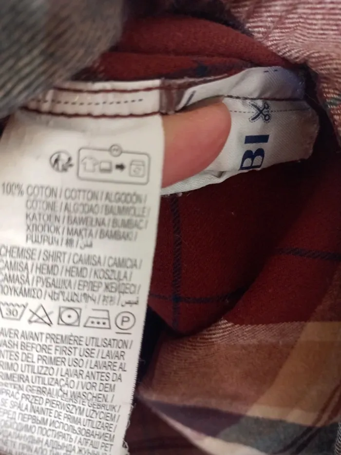 Chemise a carreaux épaisse Kiabi taille S - photo numéro 3