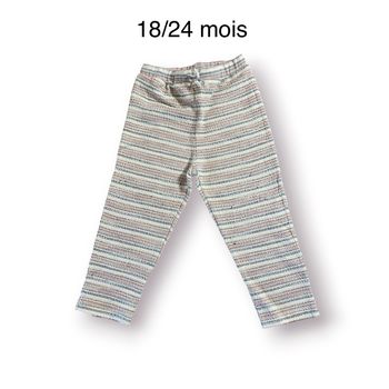 Mango Pantalon rayé souple Taille 18/24 mois