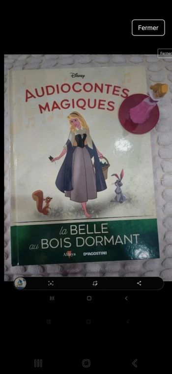 25ème audioconte magique collection altaya deagostini livre et figurine disney audio conte