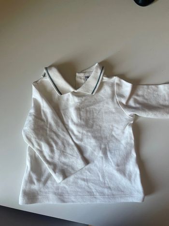 polo blanc enfant