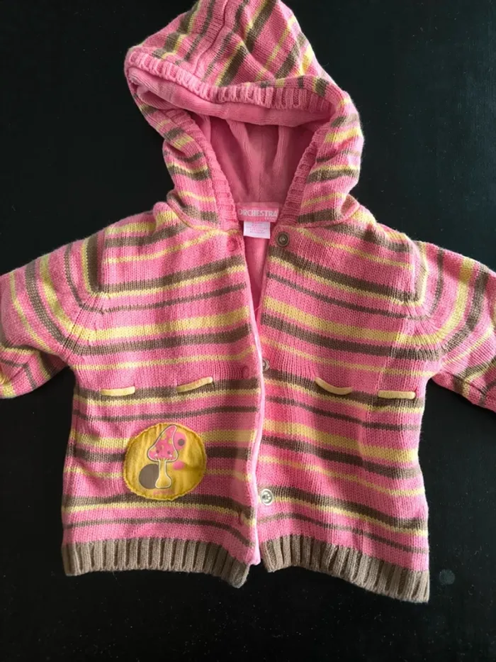 Gilet chaud avec capuche 3 mois