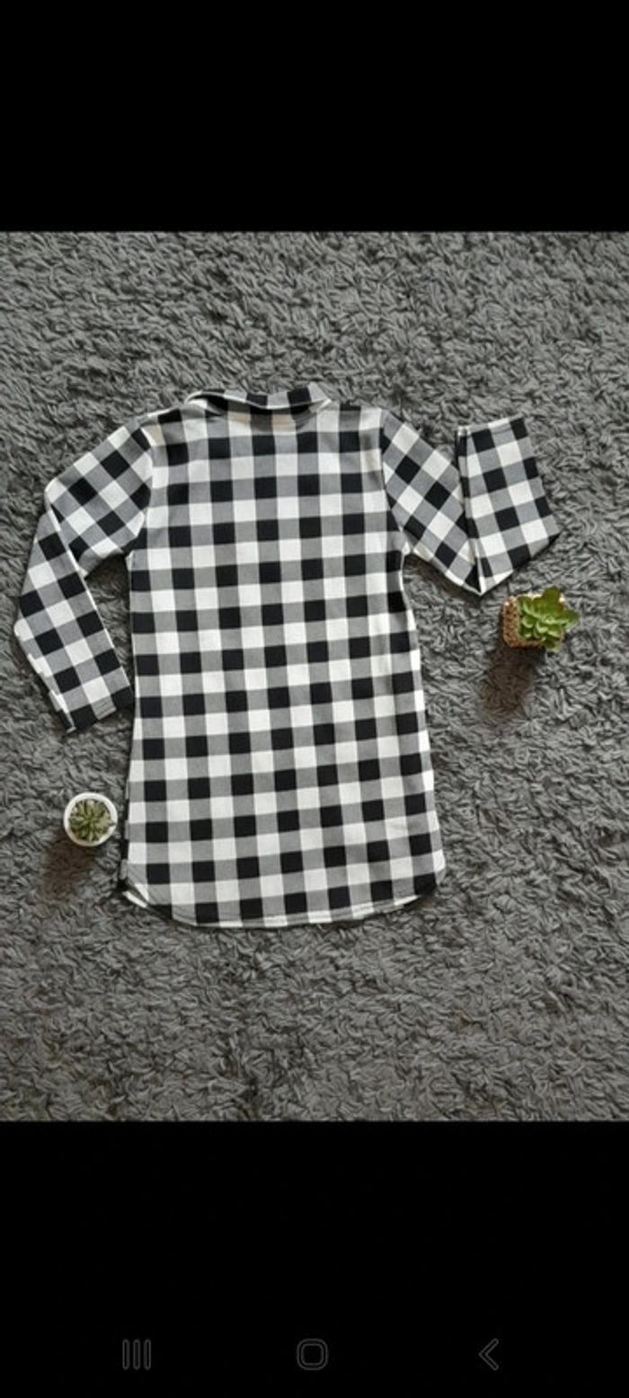 Robe chemise à carreaux - photo numéro 6