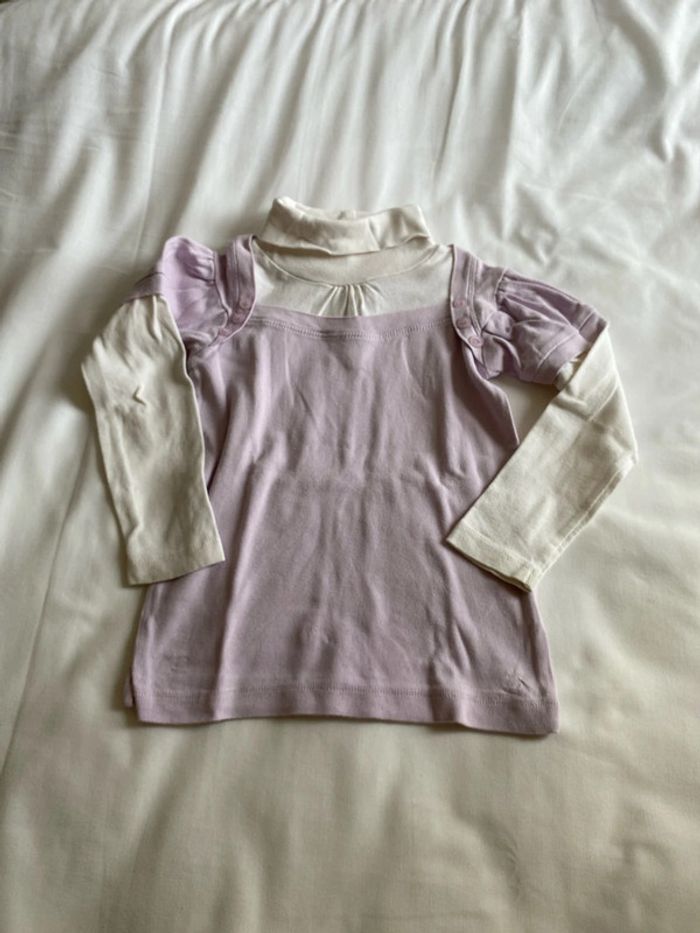 Lot de 3 tee-shirt col roulé - photo numéro 2