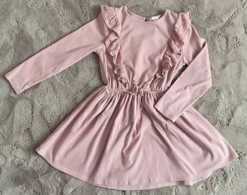 Robe manche longue rose