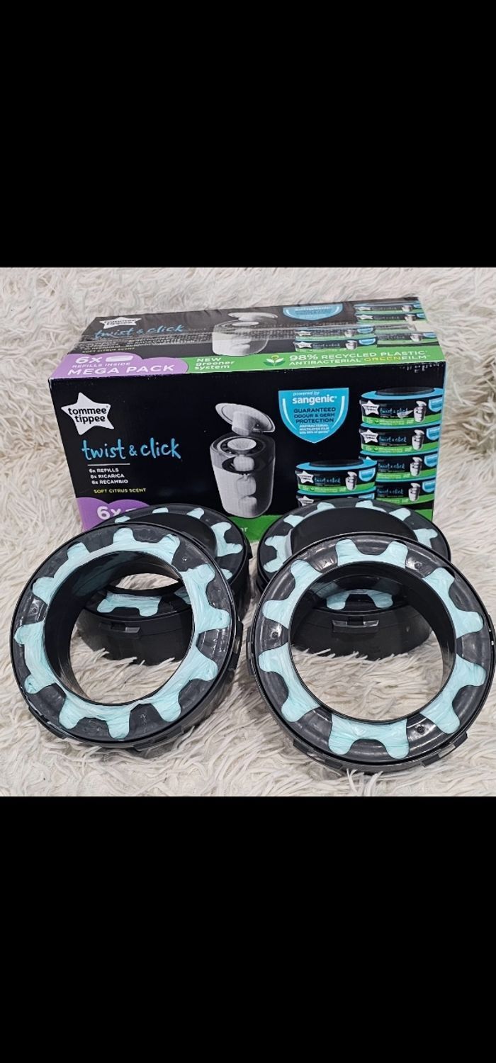 Lot de 4 recharges originales Twist & Click Tommee Tippee neufs - photo numéro 1