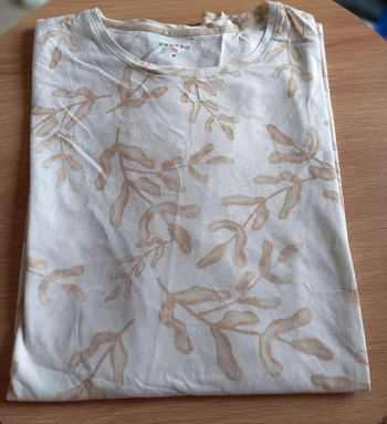 T-shirt femme beige feuillage – Devred – Taille M