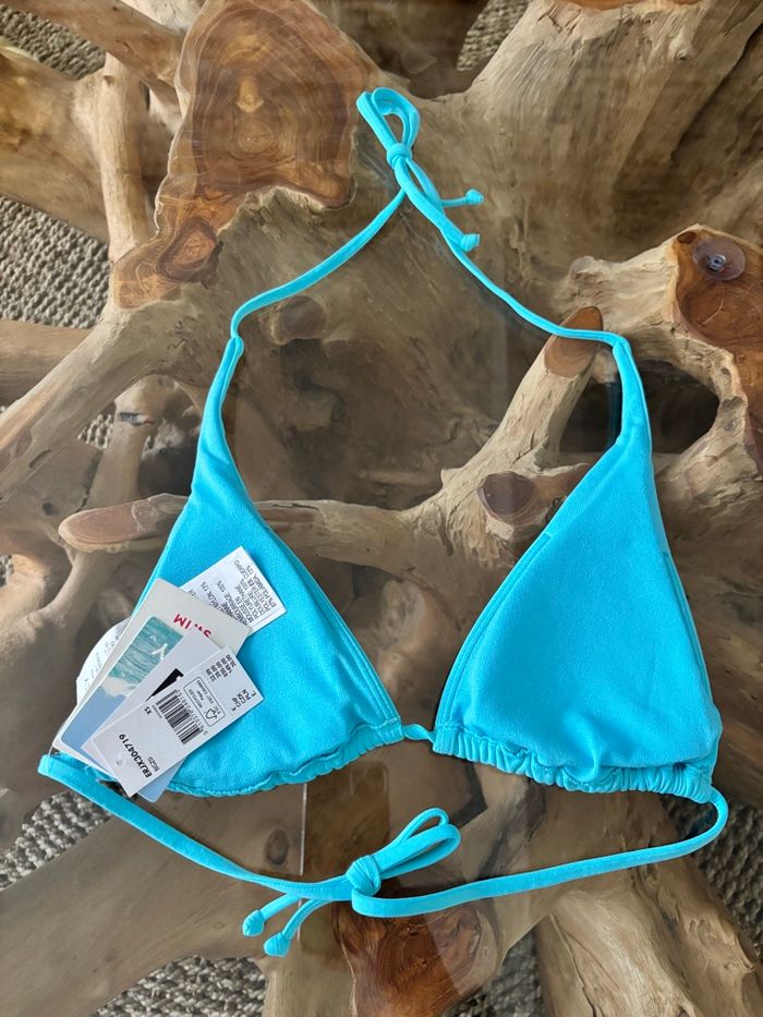 Haut de maillot de bain Roxy bleu turquoise - photo numéro 2
