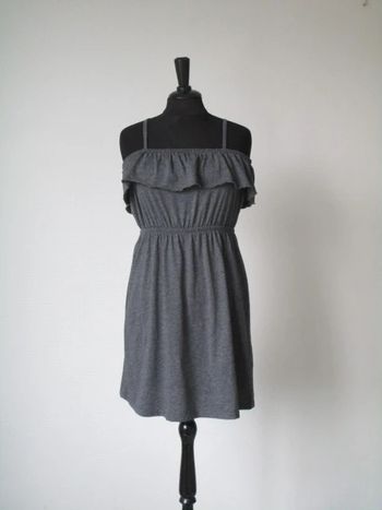 Robe grise été La Halle 14 ans TBE