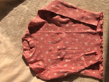 T-shirt manches longues vieux rose