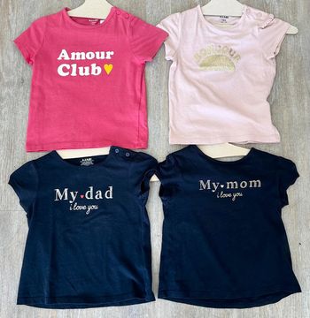 Lot de quatres t-shirt Kiabi