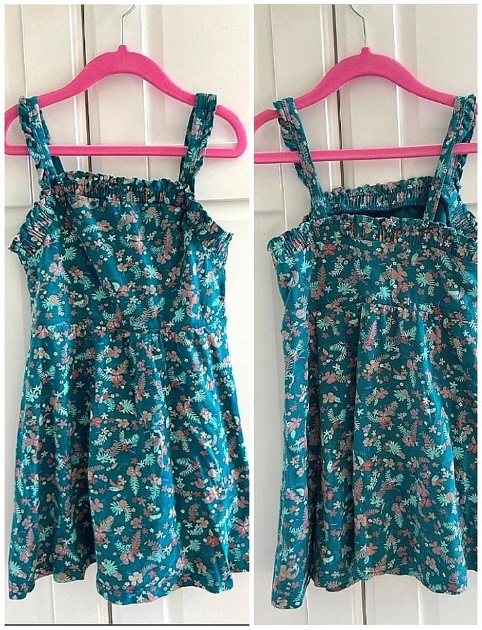 5 ans sergent major jolie robe été imprimé /Excellent état - photo numéro 2