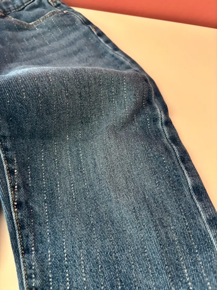 Jeans ZARA points argentés 4-5Y/110cm - photo numéro 7