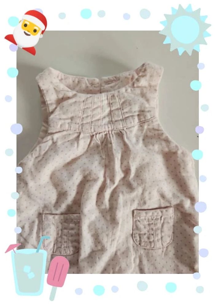 salopette combinaison cyrillus  1 Mois rose pale - photo numéro 2