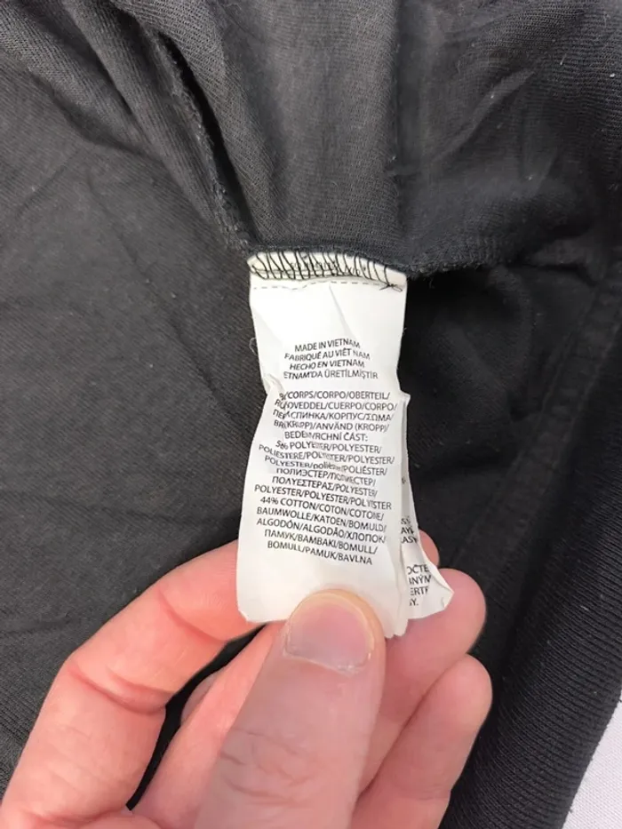 Sweat capuche homme Ralph Lauren taille S zippé noir logo blanc excellent état - bouloches - photo numéro 12