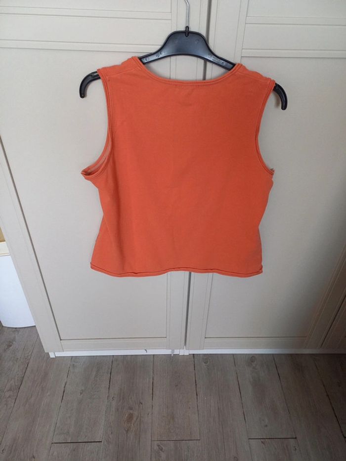 Top femme orange - photo numéro 3