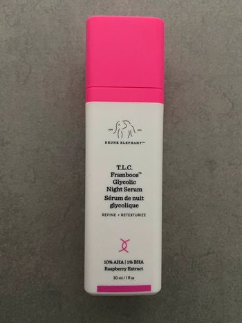 Tlc framboos drunk elephant serum nuit glycolique