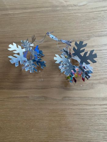 Lot de décorations argentées