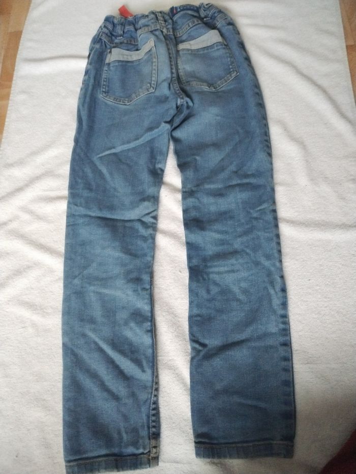 Jean garçon slim  sergent major bleu 10 ans - photo numéro 3