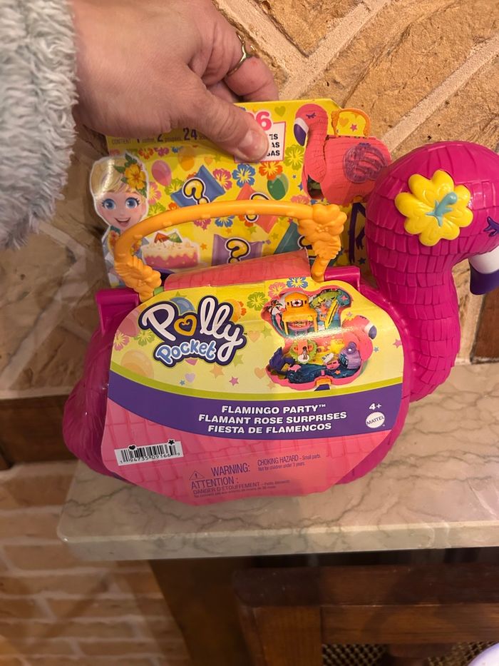 🦩✨ Polly Pocket – Surprise Flamant Rose