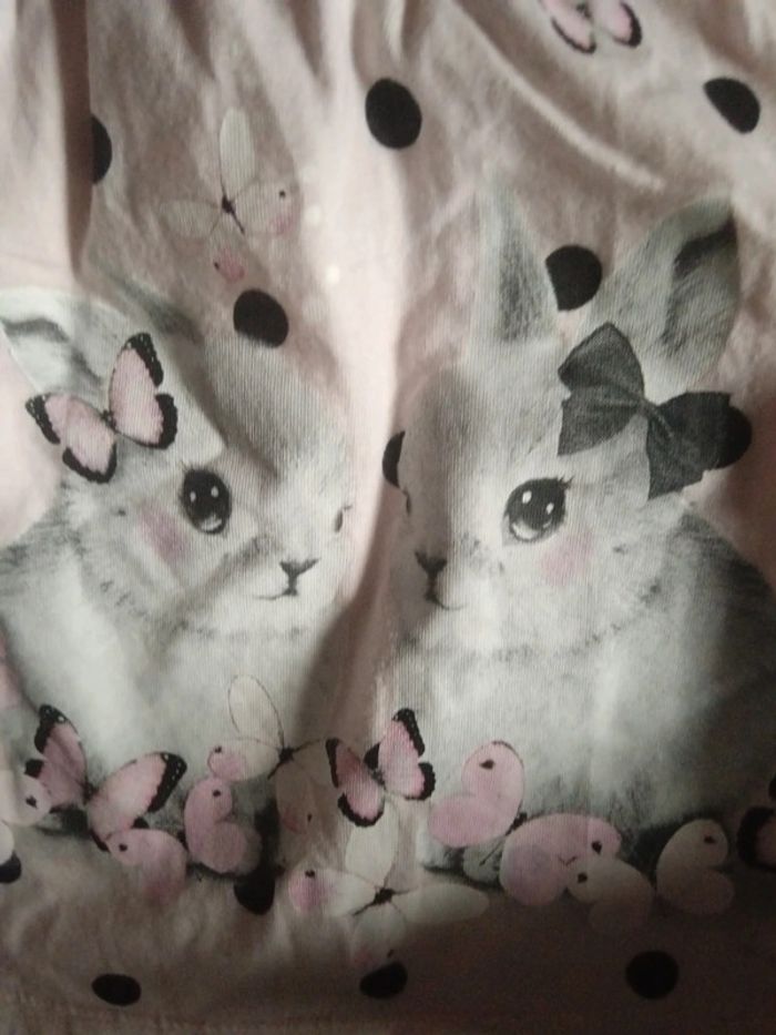 Robe h&m bébé fille été 18 mois 2 ans lapins et pois - photo numéro 2