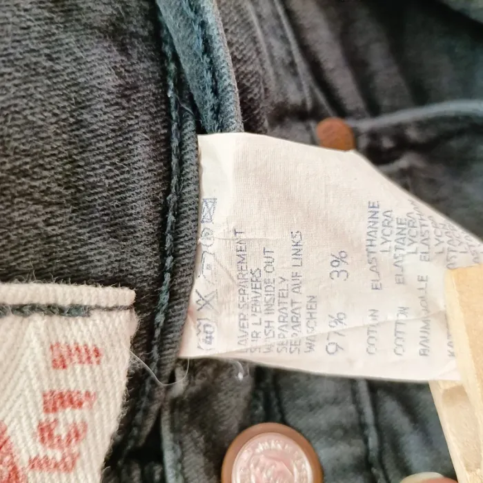 Jean slim gris Lee Cooper LC11 - Taille 40 - Taille haute - Coton stretch A590 - photo numéro 11