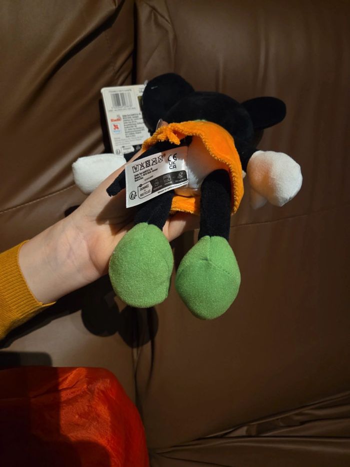 Peluche Minnie robe citrouille Disney neuf +-17 cm - photo numéro 3