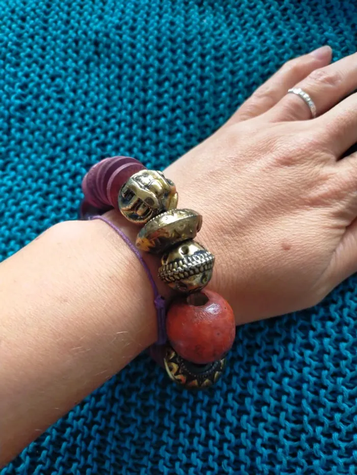 Bracelet grosses perles - photo numéro 2
