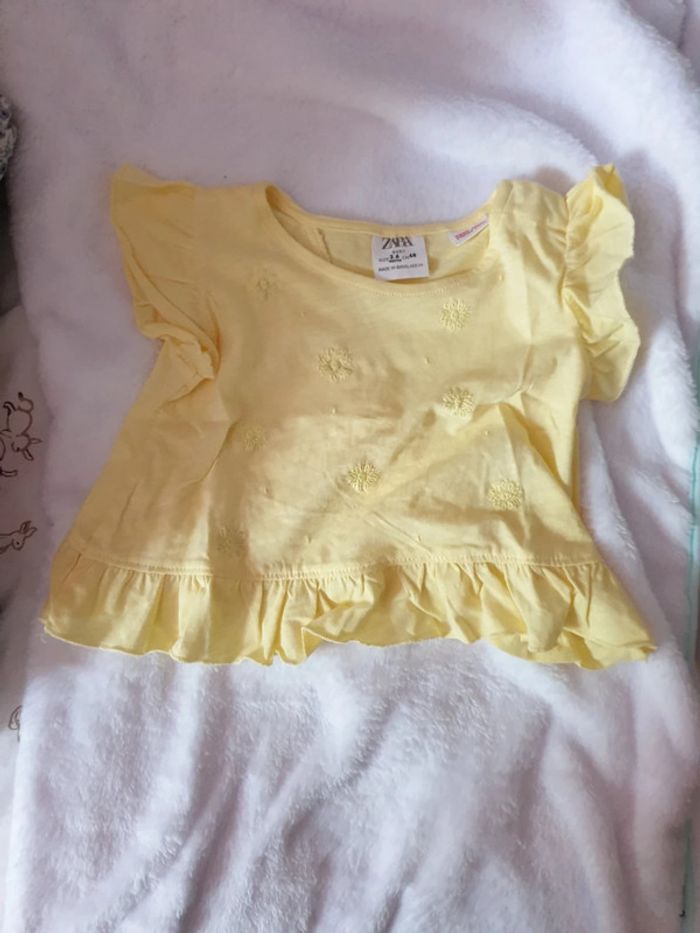 Lot 4 tee shirts 3 mois zara - photo numéro 4