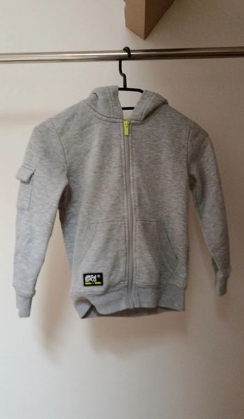 Veste à capuche garçon grise