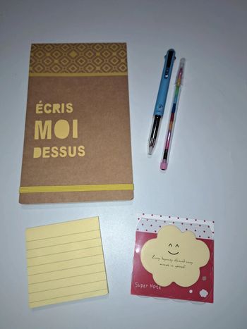 Lot papeterie "Écris moi dessus"