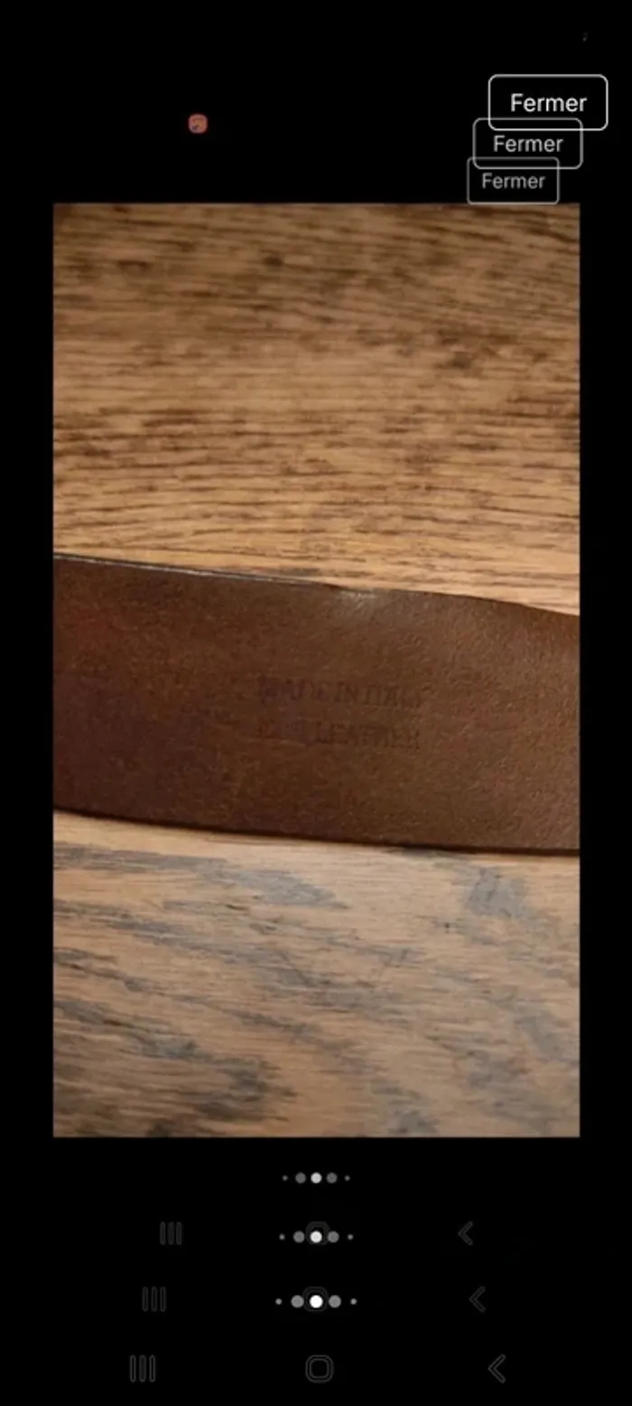 Ceinture Marron cuir Frankie Morello Milano 85cm - photo numéro 10