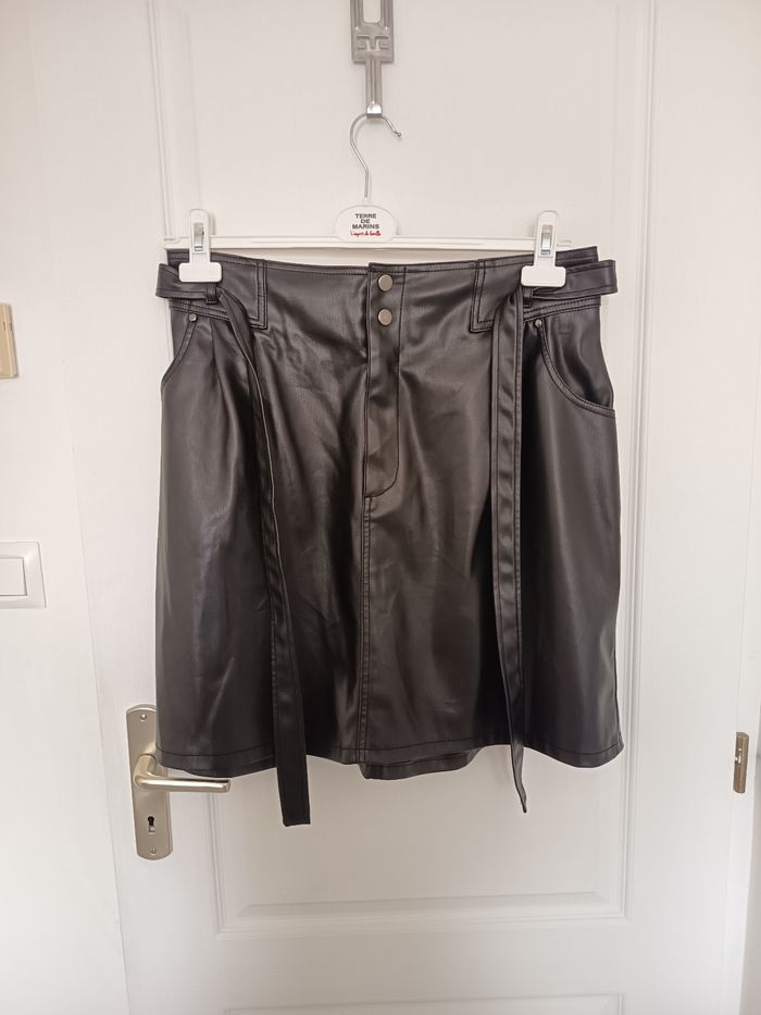 Jupe simili cuir