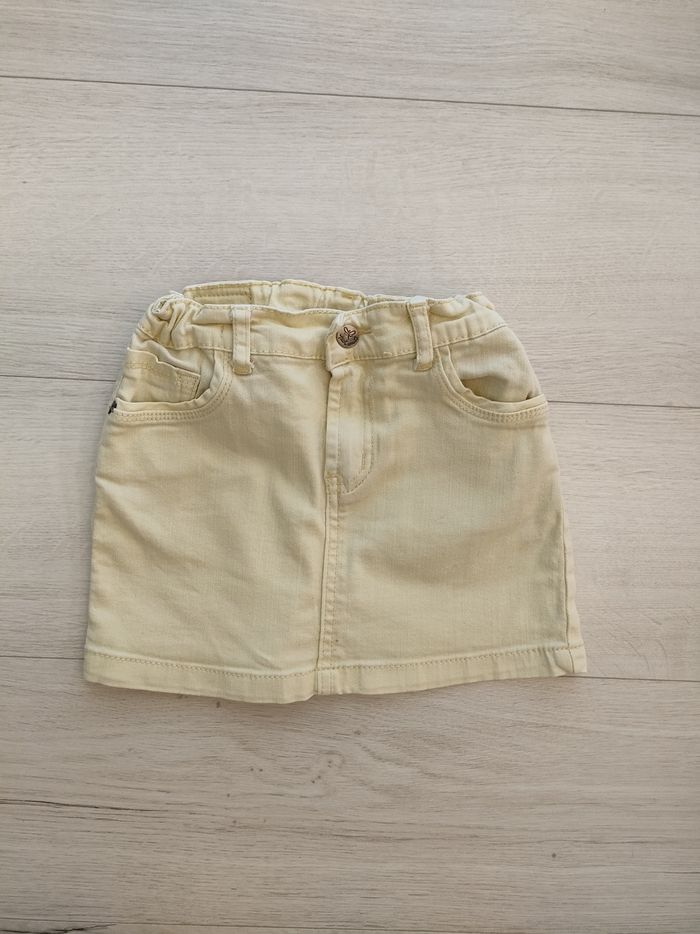 Jupe en jean jaune