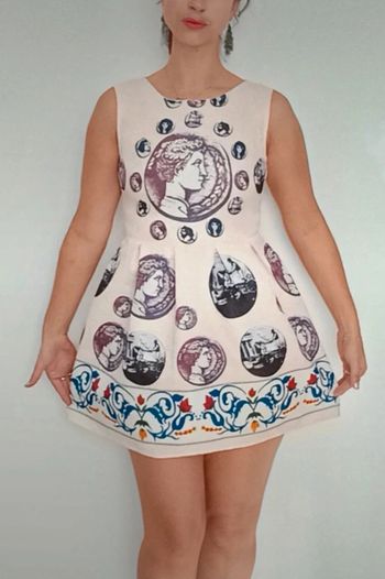 Robe cocktail patineuse art déco taille 38