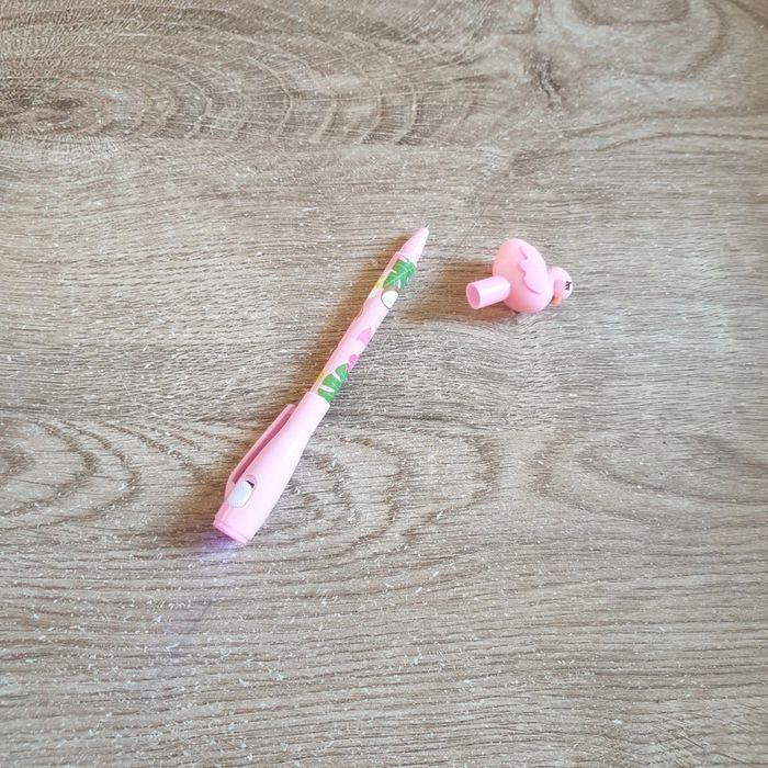 📚 Crayon bille décoration Flamant rose lumière #emyfleury_scolaire - photo numéro 2