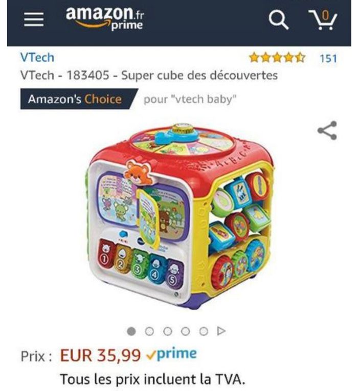 Cube Vtech 9 mois - photo numéro 3