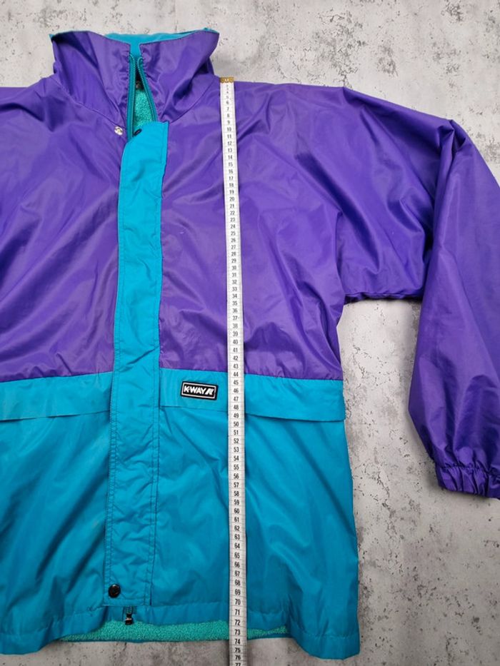 K-Way violet bleu Taille M - photo numéro 8