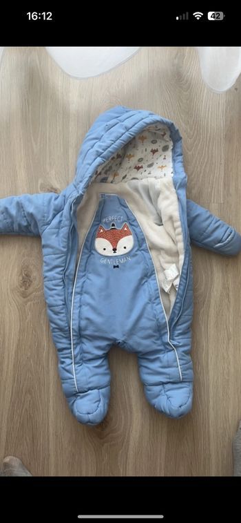 Combinaison hiver renard bleu