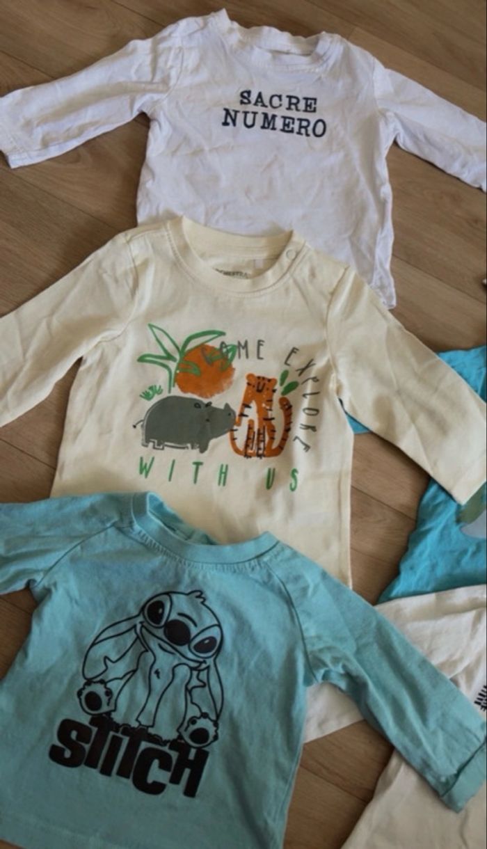 Lot tee-shirts manches longues - photo numéro 2