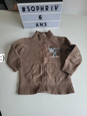 Gilet zippé 6 ans