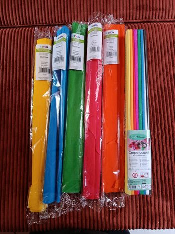 Lot de papiers crépon
