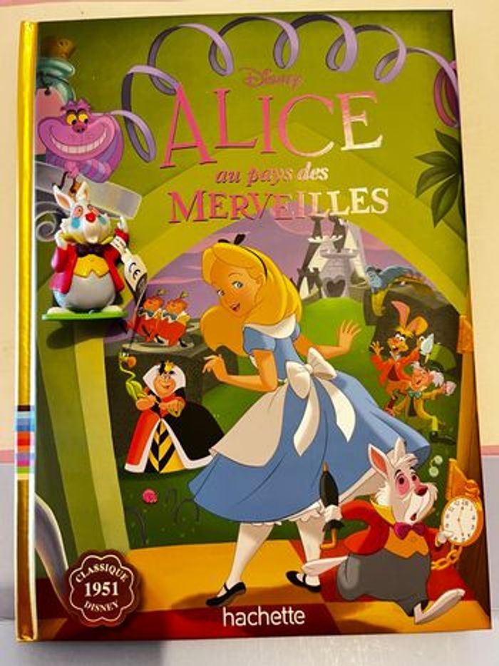 Livre collector Disney : Alice aux pays des merveilles , inclus la figurine