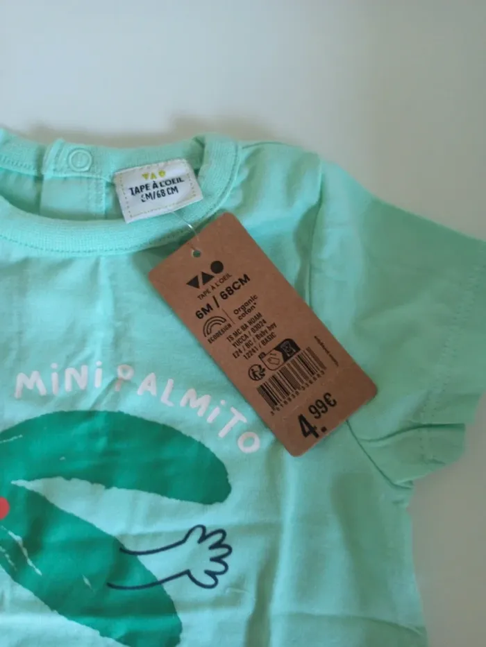 T-shirt manche courte 6 mois - photo numéro 2