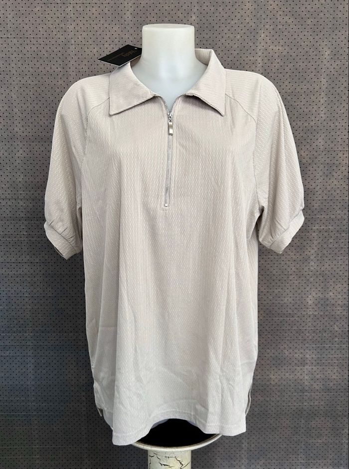 Blouse tunique à manches courtes