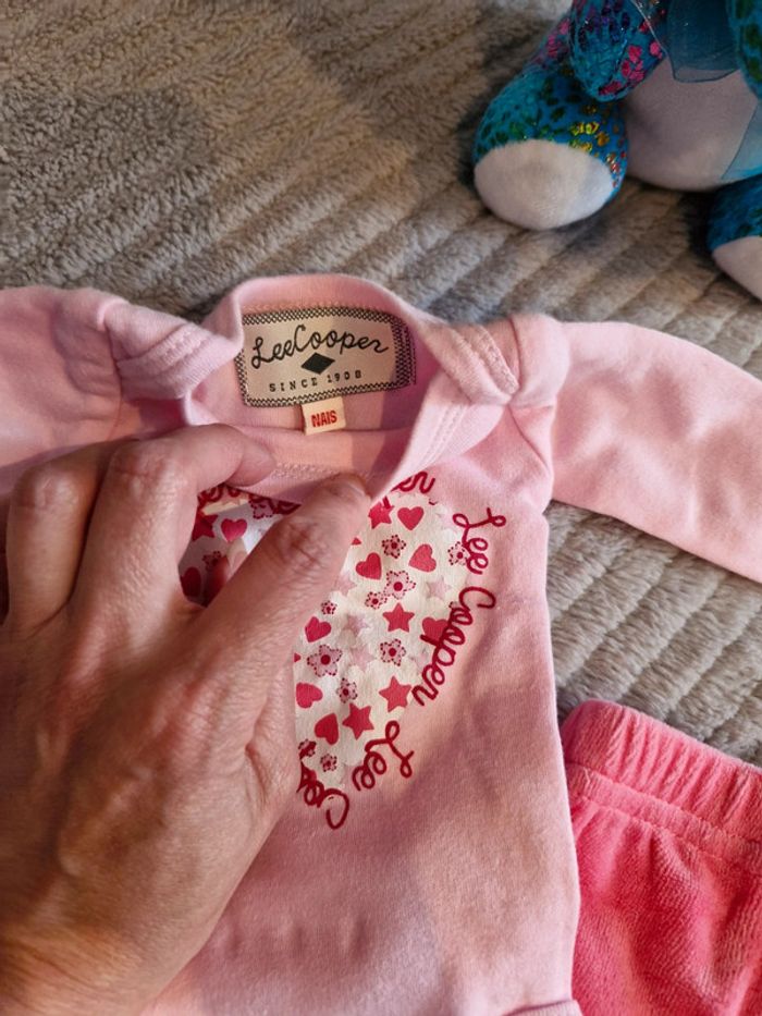 Ensemble body et pantalon velours fille naissance Lee Coopere - photo numéro 6