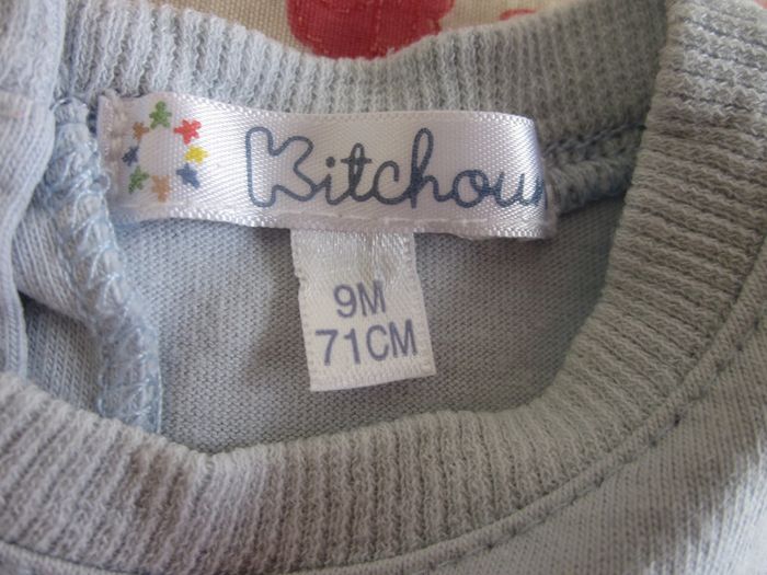 T-Shirt manches courtes bleu clair 9 mois - photo numéro 3