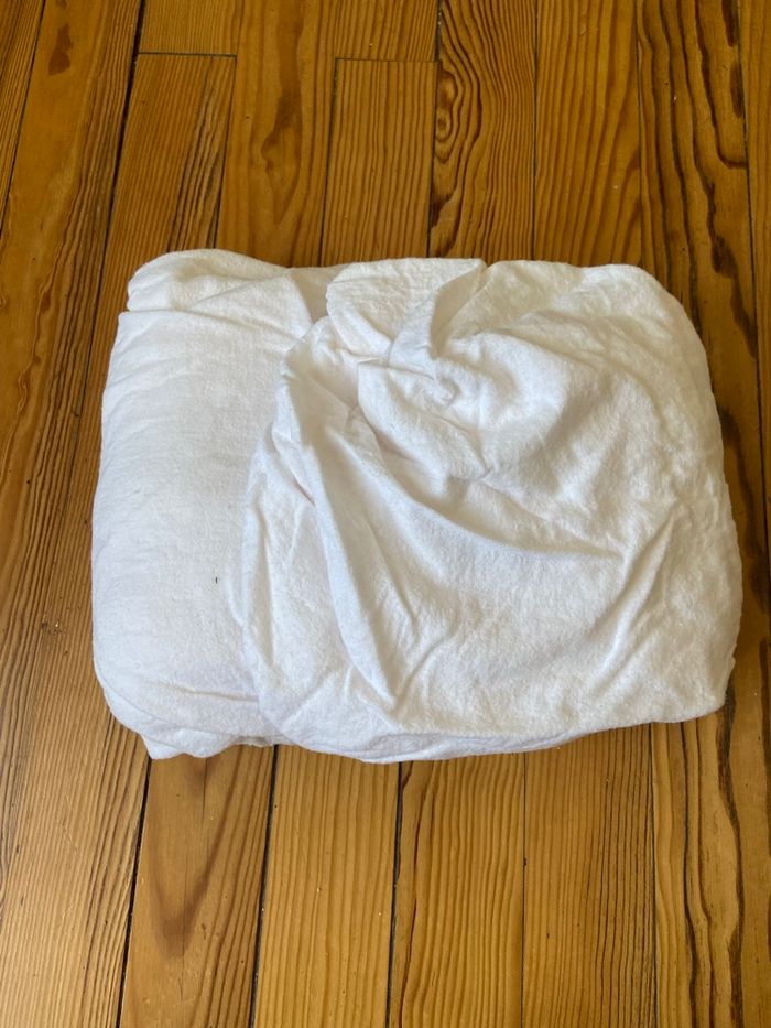 Drap housse rose pastel