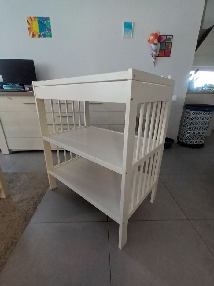 Table à langer IKEA Gulliver en bois blanc - photo numéro 4