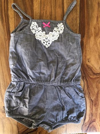 Combi short body bodies bloomer  salopette enfant bébé fille Orchestra taille 12 mois / 74 cm